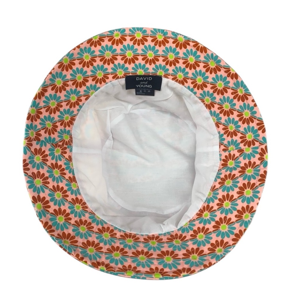 David & Young pink floral bucket hat - Picture 2 of 5